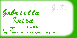 gabriella katra business card